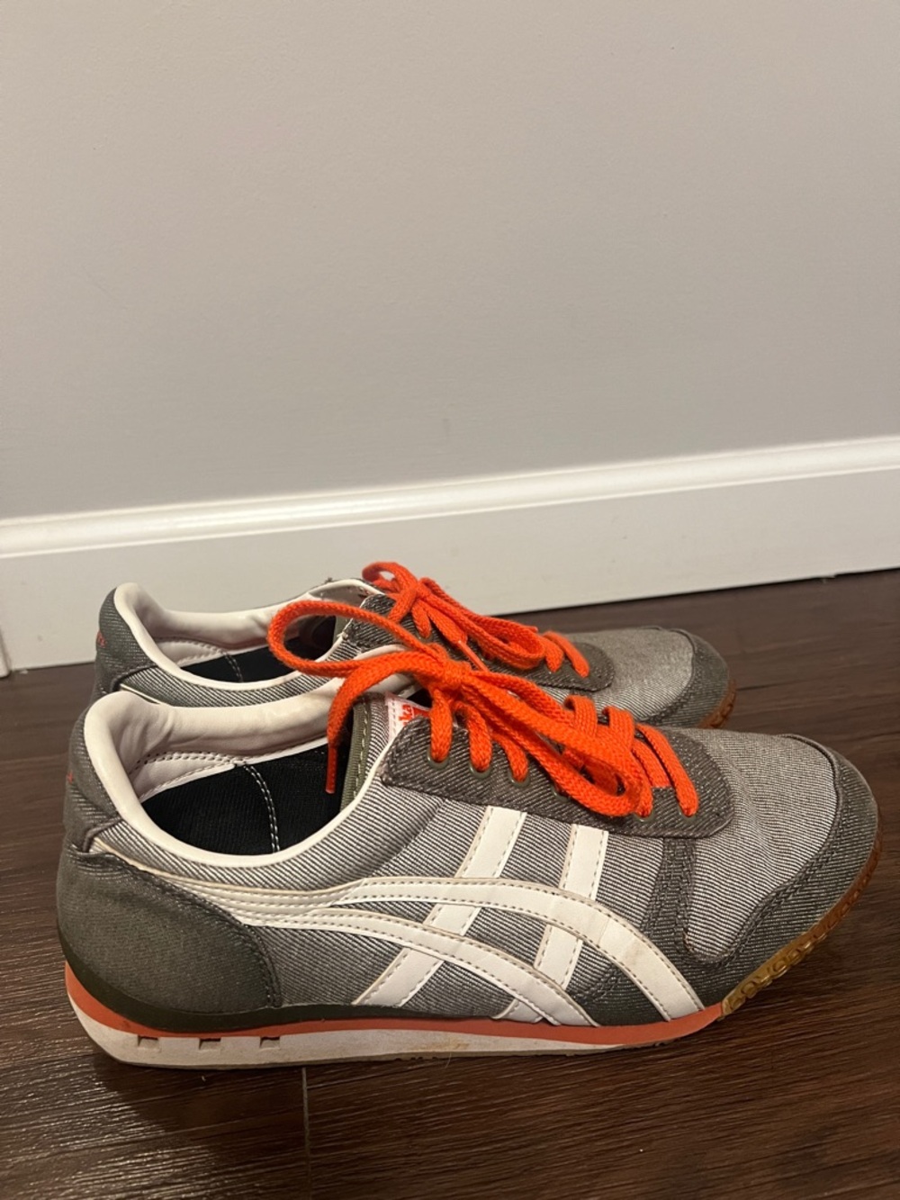 Onitsuka Tiger by Asics Women's Gray and Orange Sneakers